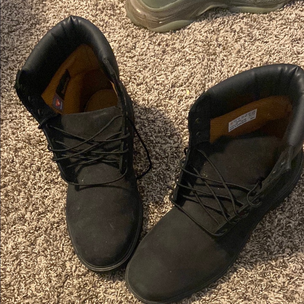 Timberland Men's Black Lace-Up Boots